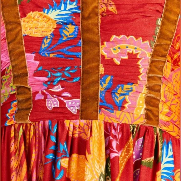 Farm Rio Mystic Bush Midi Dress - Picture 4 of 9